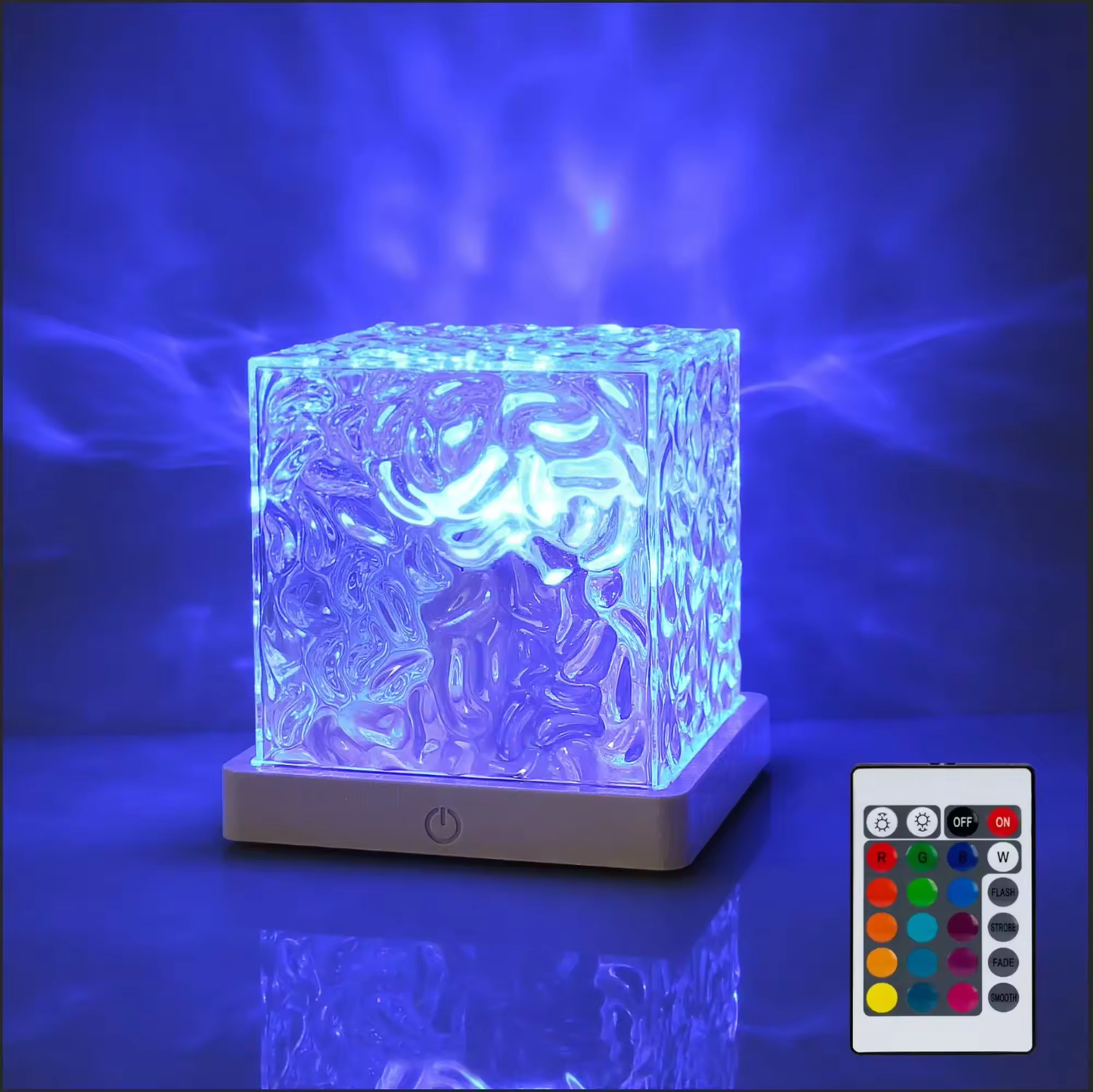 CrystalAura™ – Hipnotyzująca Kryształowa Lampa z Oceaniczną Poświatą